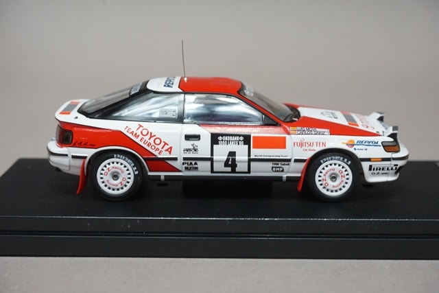 1:43 HPI 8573 Mirage Toyota Celica GT-Four 1000 Lakes 1990 #4 model car