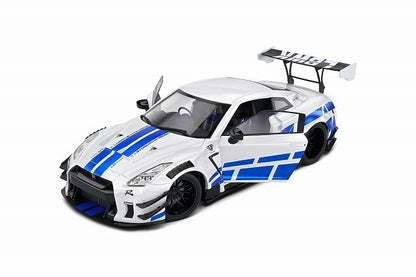 S1805816 SOLIDO 1:18 Nissan GT-R R35 LB WORKS Paul Tribute 2024 White/Blue model car