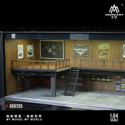 MO400205 MoreArt 1:64 Container Repair Shop CONTAINER REPAIR SHOP SCENE Diorama