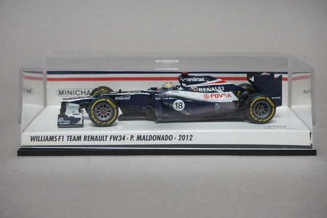 1:43 MINICHAMPS 410120018 Williams F1 Team Renault FW34 2012 #18 P.Maldonado