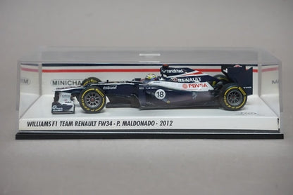 1:43 MINICHAMPS 410120018 Williams F1 Team Renault FW34 2012 #18 P.Maldonado