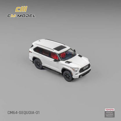 CM64-Sequoia-01 CM-Model 1:64 Toyota Sequoia in pearl white model car