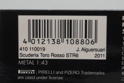 1:43 MINICHAMPS 410110019 Scuderia Toro Rosso STR6 2011 #19 J.Alguersuari