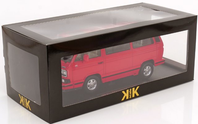 [ Pre-order ] KKDC180142 KK scale 1:18 VW Volkswagen Bus T3 Multivan 1992 Limited Last Edition Red