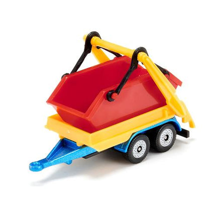 SK1695 SIKU HGV with skip and trailer