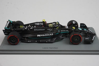 1:43 SPARK S8590 Mercedes-AMG Petronas F1 Team W14 E-Performance British GP 3rd 2023 #44 L. Hamilton model car