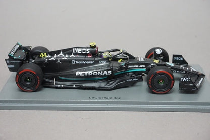1:43 SPARK S8911 Mercedes-AMG Petronas F1 Team W14 E-Performance Spanish GP 2nd 2023 #44 L. Hamilton model car