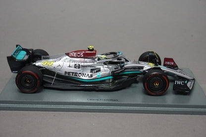 1:43 SPARK S8556 Mercedes-AMG Petronas F1 Team W13 E-Performance Brazilian GP 2nd 2022 #44 L. Hamilton model car