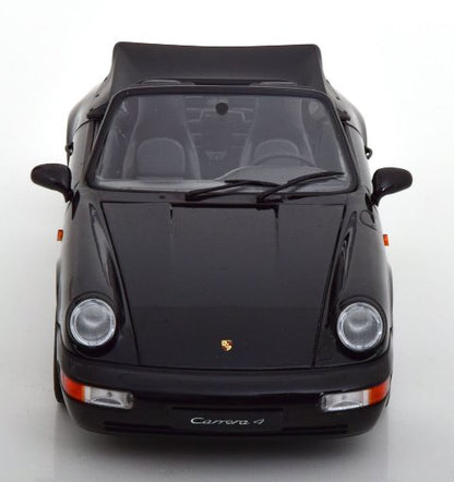 [ Pre-order ] 187332 NOREV 1:18 Scale Porsche 911 (964) Carrera 4 1990 Cabrio Black Metallic (Modellissimo Custom Order)
