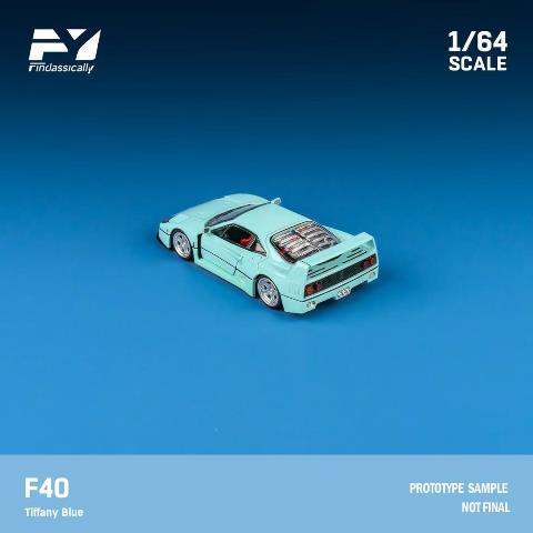 FY64081 Finclassically 1:64 F40 Tiffany Blue