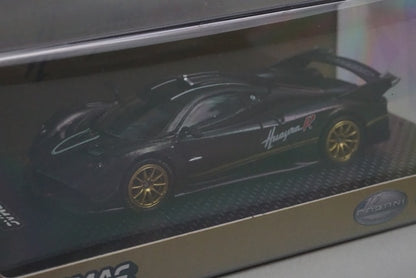 T64G-TL035-MBCF Tarmac Works 1:64 Pagani Huayra R Matt Black Carbon Fiber