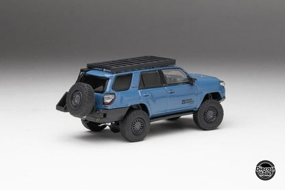 DTG0016-FR GCD Gaincorp Products 1/64 Toyota 4Runner TRD PRO Overland CavalryFront Runner x DiecastTalk Blue