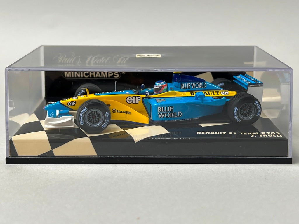 1:43 MINICHAMPS 400020014 Renault F1 Team R202 #14 J. Trulli model car