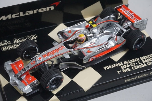 1:43 MINICHAMPS 530074322 Vodafone McLaren Mercedes MP4-22 2007 #2 L. Hamilton model car