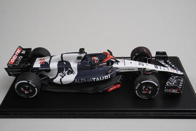 1:43 Spark SCS238 Scuderia AlphaTauri AT04 Gulf Air Bahrain GP 2023 #21 model car