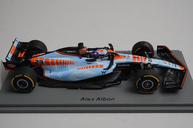 1:43 Spark S8930 Williams Racing FW45 Singapore GP 2023 #23 A. Albon model car