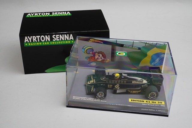 1:43 MINICHAMPS 540431501 Lotus Renault 97T 1985 #12 ASC No.30 A.senna model car