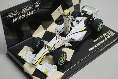 1:43 MINICHAMPS 400090122 Brown GP BGP 001 Australian GP 2009 #22 J. Button model car
