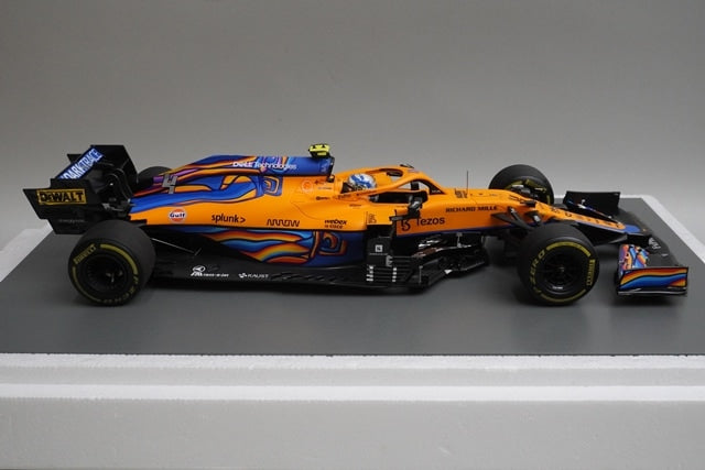 1:18 Spark 18S608 McLaren MCL35M Abu Dhabi GP 2021 #4 L.Norris model car