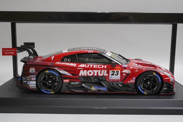 1:18 KYOSHO KWAM100005 Nissan NISMO Motul Autech GT-R Super GT GT500 2021 #23 model car