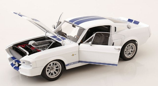 [ Pre-order ] KKDC120172 KK scale 1:12 Ford Mustang Shelby GT500 1967 White/Blue