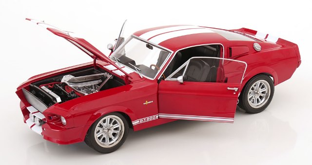 [ Pre-order ] KKDC120173 KK scale 1:12 Ford Mustang Shelby GT500 1967 Red/White