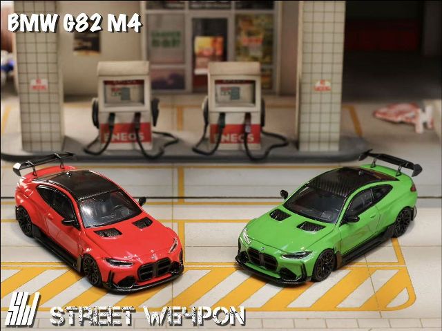 SW Street Weapon 1:64 BMW G82 M4 Wide-Body Modified Car Toronto Red