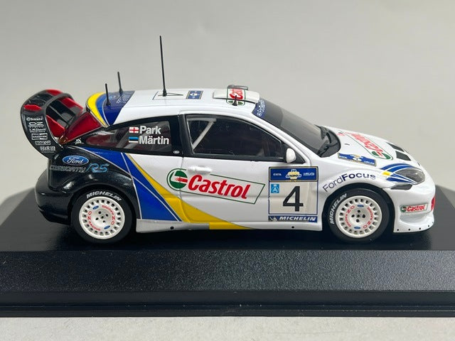 1:43 MINICHAMPS 400038374 Ford Focus RS WRC Acropolis Rally 2003 #4 M. Martin M. Park model car