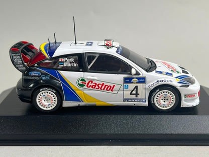 1:43 MINICHAMPS 400038374 Ford Focus RS WRC Acropolis Rally 2003 #4 M. Martin M. Park model car