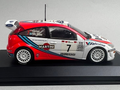1:43 MINICHAMPS 430998807 Ford Focus WRC Portugal Rally 1999 #7 C. McRae N. Grist model car