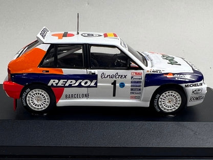 1:43 ixo RAC070 Lancia Delta Integrale 16V Monte Carlo Rally 1993 #1 C. Sainz L. Moya model car