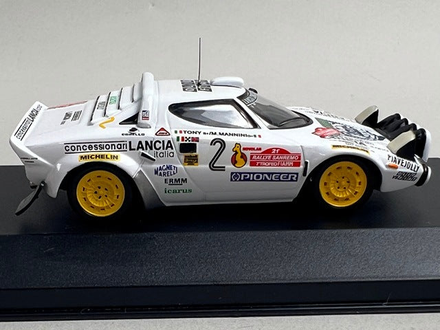 1:43 ixo LCJ011 Lancia Stratos Sanremo Rally 1979 #2 T. Fassina model car