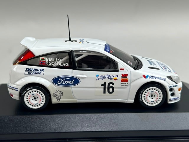 1:43 MINICHAMPS 430008916 Ford Focus WRC Argentina Rally 2000 #16 P. Solberg P. Mills model car