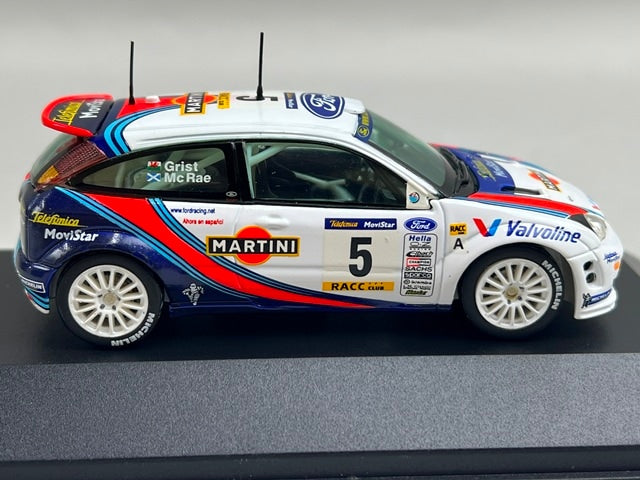 1:43 VITESSE SKW018 Ford Focus WRC CATALUNYA Rally 2000 #5 C. McRae N. Grist model car