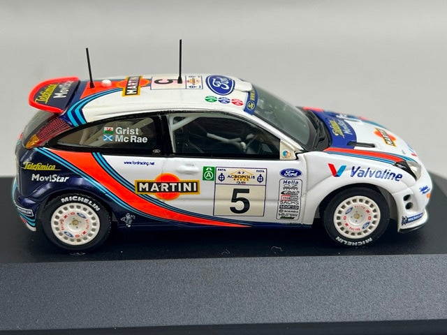 1:43 VITESSE SKW019 Ford Focus WRC ACROPOLIS Rally 2000 #5 C. McRae N. Grist model car