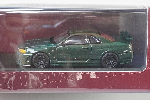 M63421 MOTORHELIX 1:64 Nissan Skyline GTR R34 (NISMO) Customised Dark Green