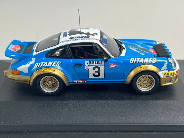 1:43 KYOSHO E3699 Porsche 911 SC 3L GITANE MONTE CARLO Rally 1978 #3 J. Pierre-Nicolas V. Lavergne model car