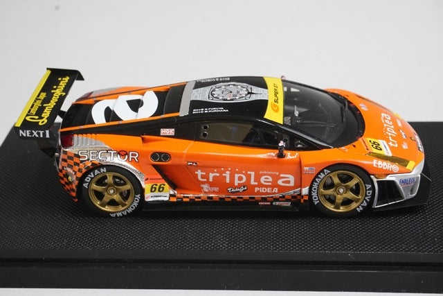 1:43 EBBRO 43963 Lamborghini Triple A Gallardo RG-3 Super GT300 2007 #66 model car