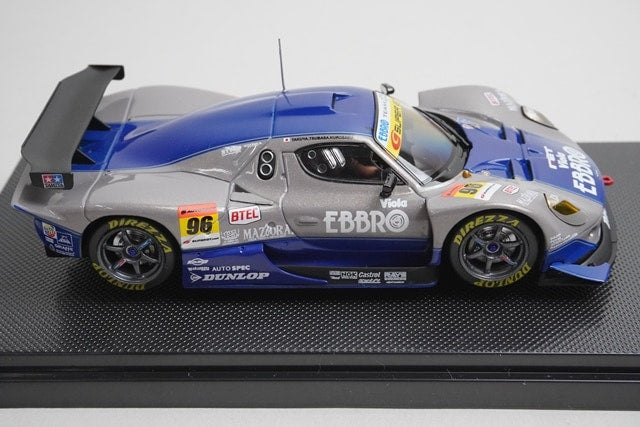 1:43 EBBRO 43810 Nova BeMac 350R Super GT300 2006 #96 Grey Blue model car