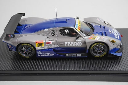 1:43 EBBRO 43810 Nova BeMac 350R Super GT300 2006 #96 Grey Blue model car
