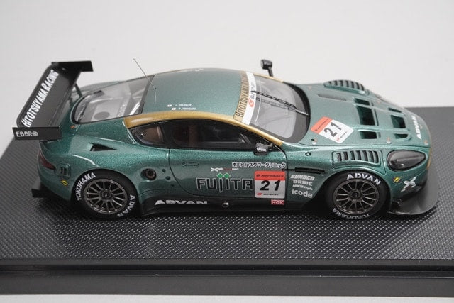 1:43 EBBRO 44366 Aston Martin Akasaka DBR9 Super GT 2009 #21 Green model car