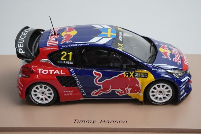 1:43 Spark S5194 Peugeot 208 WRX World RX Canada 2016 #21 T. Hansen model car