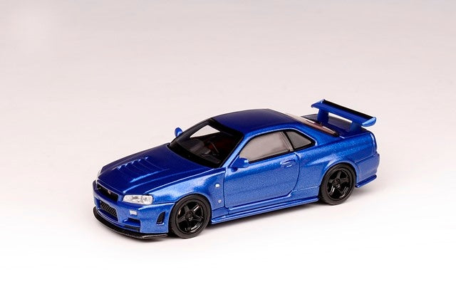 [ Pre-order ] M63416 MOTORHELIX 1:64 NISMO R34 GT-R Z-tune Bayside Blue