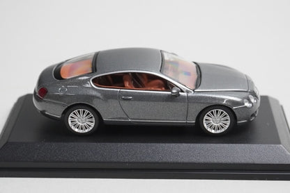 1:64 MINICHAMPS 640139600 Bentley Continental GT Grey Metallic model car