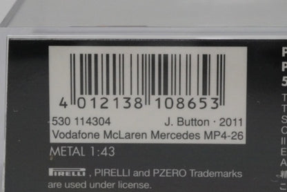 1:43 MINICHAMPS 530114304 Vodafone McLaren Mercedes MP4-26 2011 #4 model car