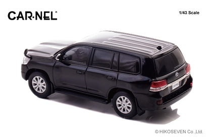 CN431505 CAR-NEL 1:43 Toyota Land Cruiser AX G selection (URJ202) 2015 Black model car