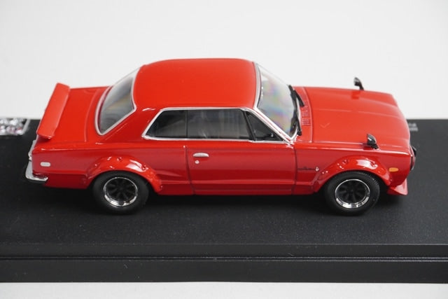 1:43 KYOSHO 03026DR BrandNumber Custom Nissan Skyline 2000 GT-R KPGC10 Red model car