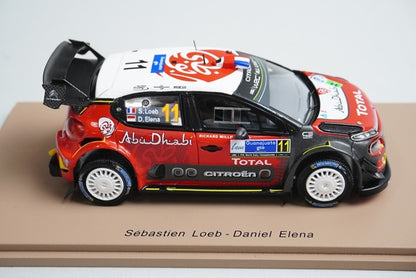1:43 Spark S5962 Citroen C3 WRC Mexico Rally 2018 #11 model car