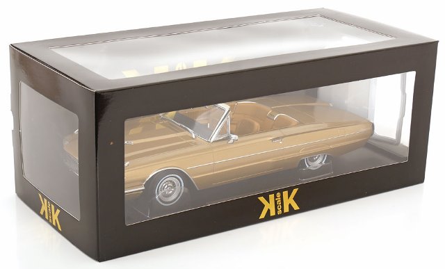 [ Pre-order ] KKDC181342 KK Scale 1:18 Ford Thunderbird Convertible 1966 Gold Metallic