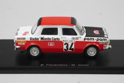 1:43 SPARK S9457 SIMCA 1000 Rally 2 Monte Carlo Rally 1973 #34 B.Fiorentino / M.Gelin model car